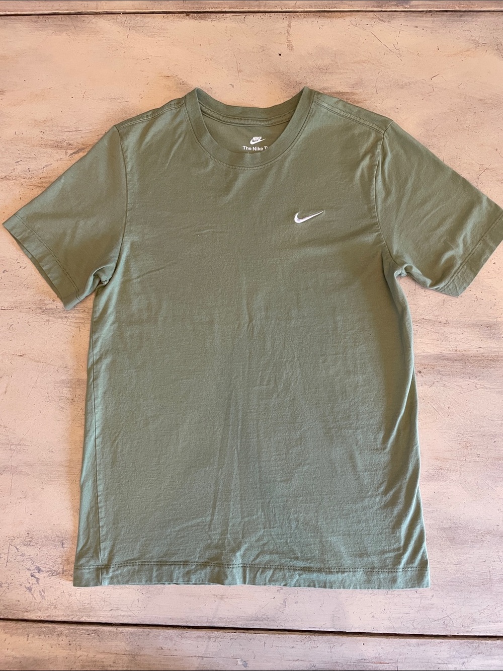 Nike Olive Green Short Sleeve Swoosh Crew T-Shirt